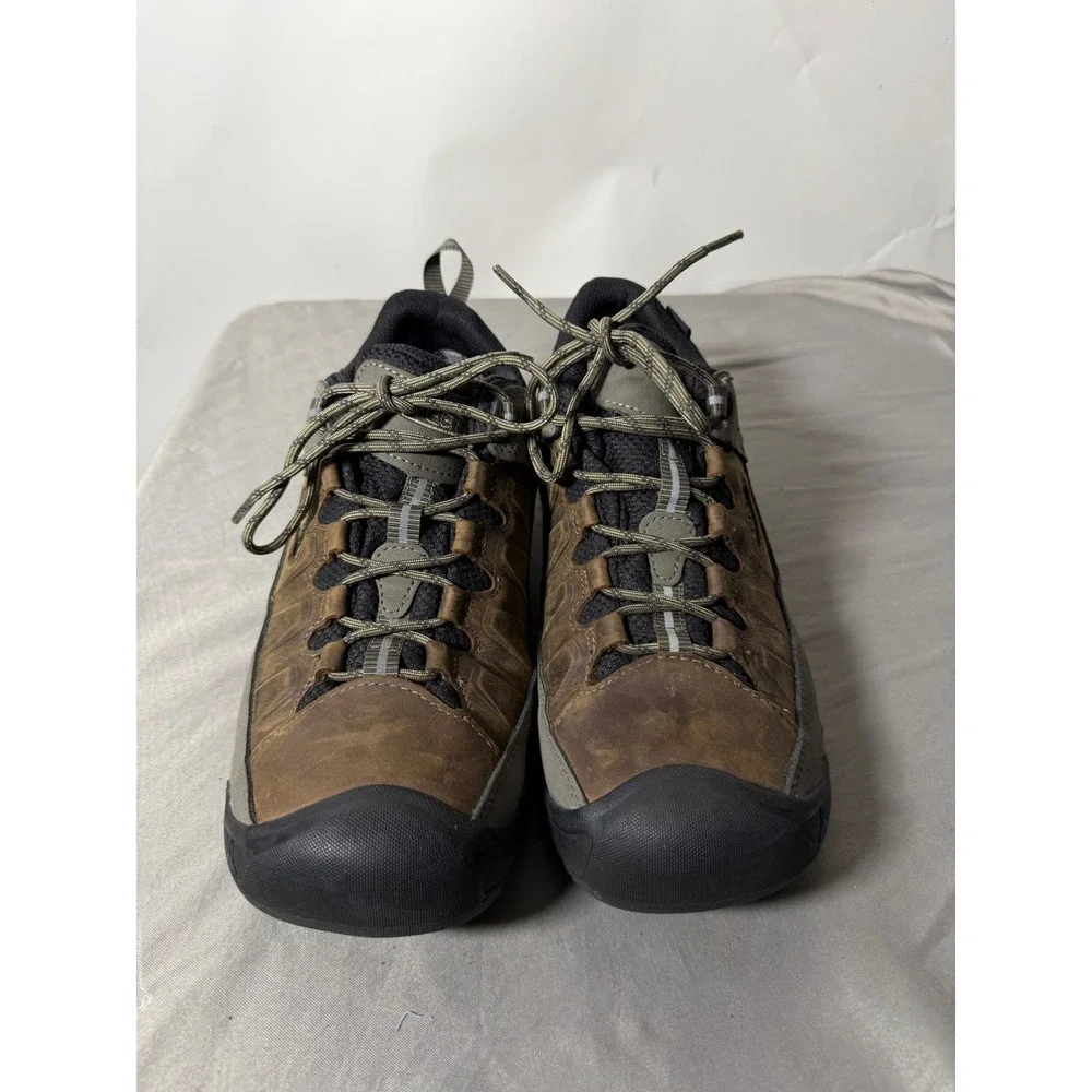Keen Targhee III Waterproof Hiking Shoes Mens 10.5 Wide Brown Olive